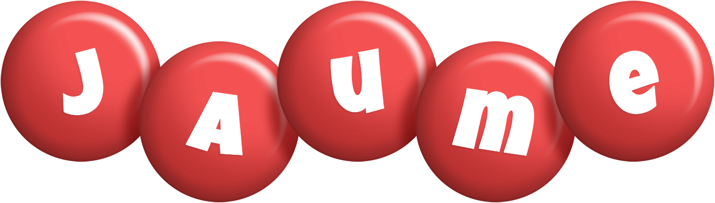 Jaume candy-red logo