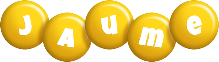 Jaume candy-yellow logo