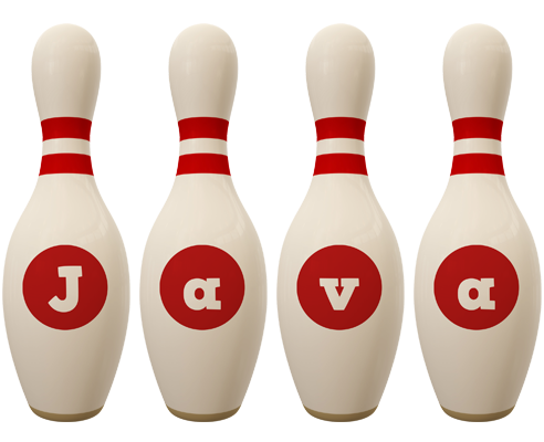 Java bowling-pin logo