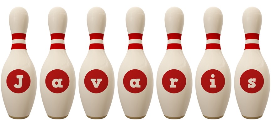 Javaris bowling-pin logo