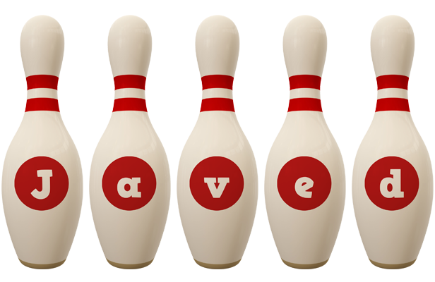 Javed bowling-pin logo