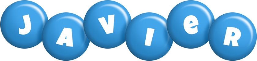 Javier candy-blue logo