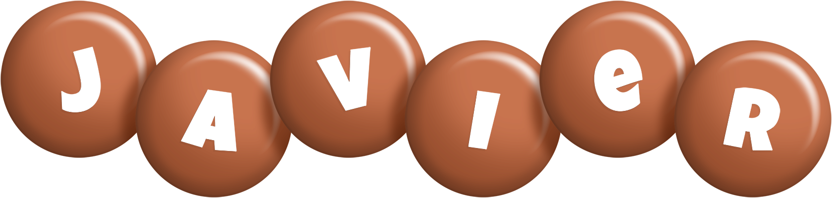 Javier candy-brown logo
