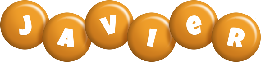 Javier candy-orange logo