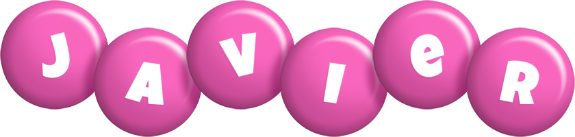 Javier candy-pink logo