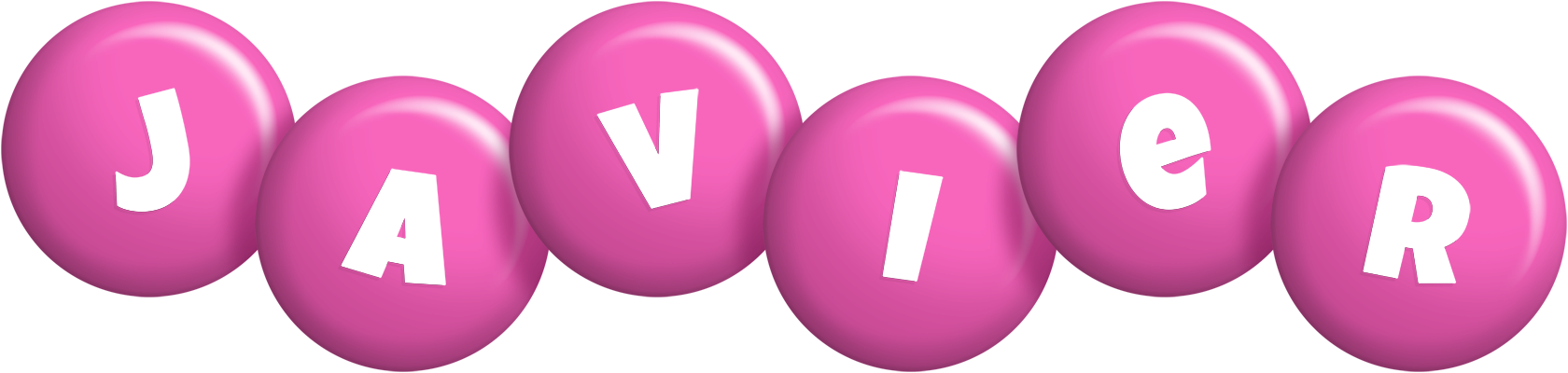 Javier candy-pink logo