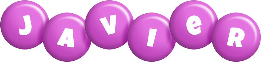 Javier candy-purple logo