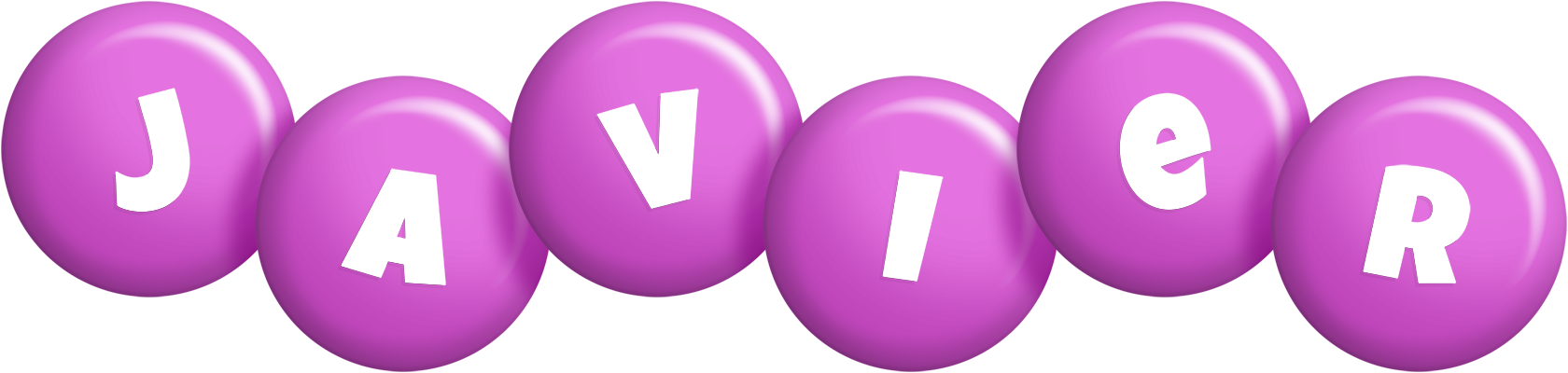 Javier candy-purple logo
