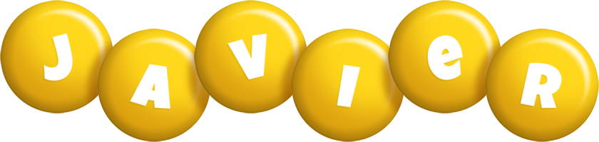 Javier candy-yellow logo