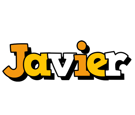 Javier cartoon logo