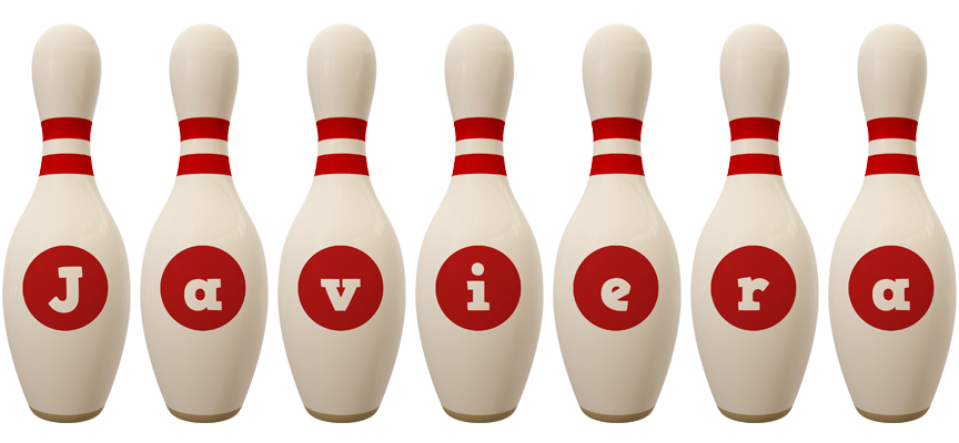 Javiera bowling-pin logo