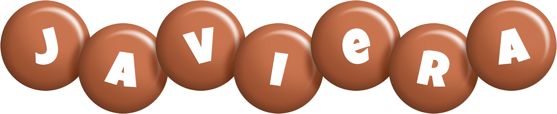 Javiera candy-brown logo