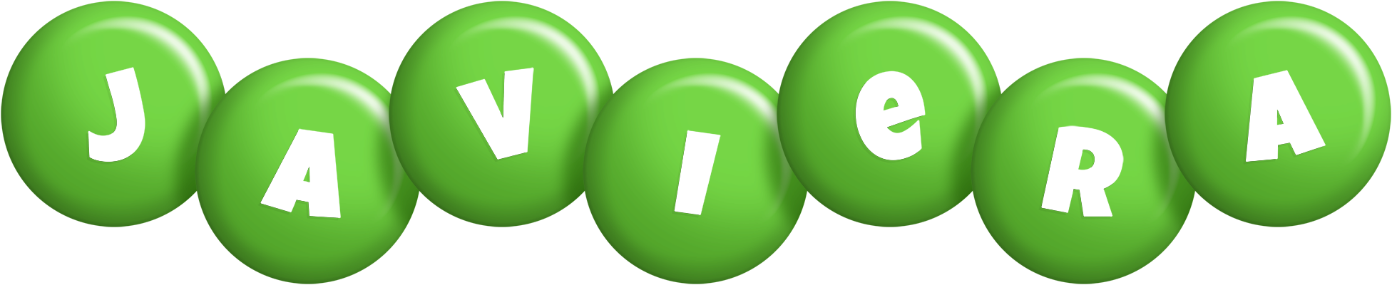 Javiera candy-green logo