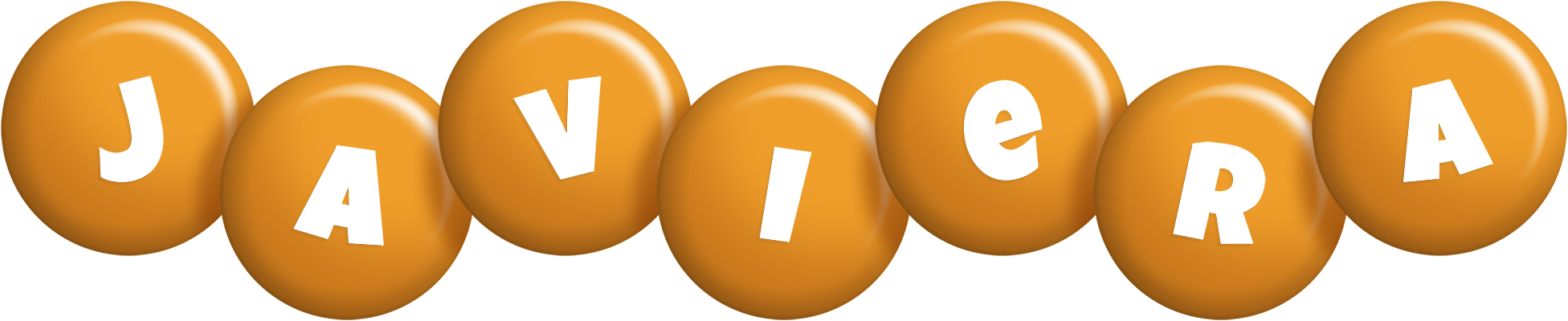 Javiera candy-orange logo