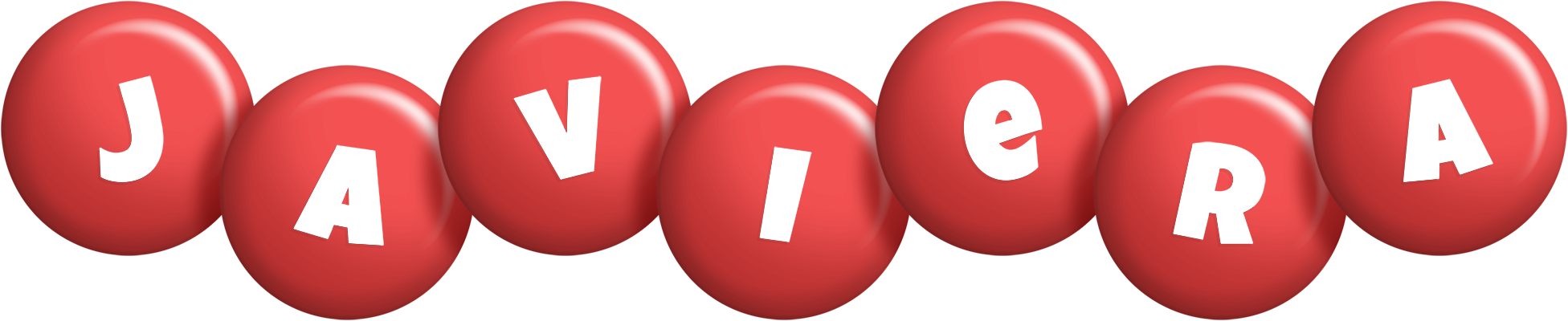 Javiera candy-red logo