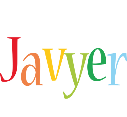 Javyer birthday logo