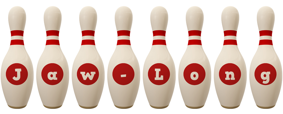 Jaw-Long bowling-pin logo