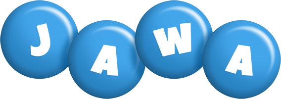 Jawa candy-blue logo