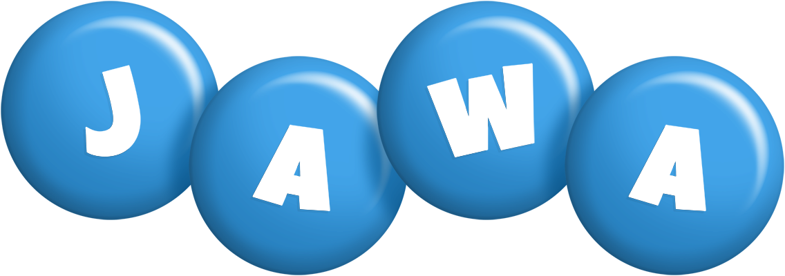 Jawa candy-blue logo