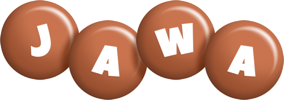 Jawa candy-brown logo