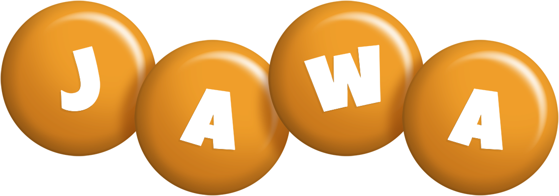 Jawa candy-orange logo