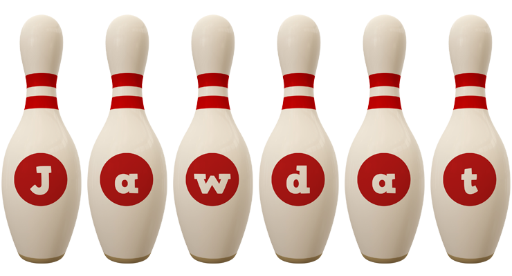 Jawdat bowling-pin logo