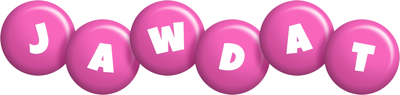 Jawdat candy-pink logo
