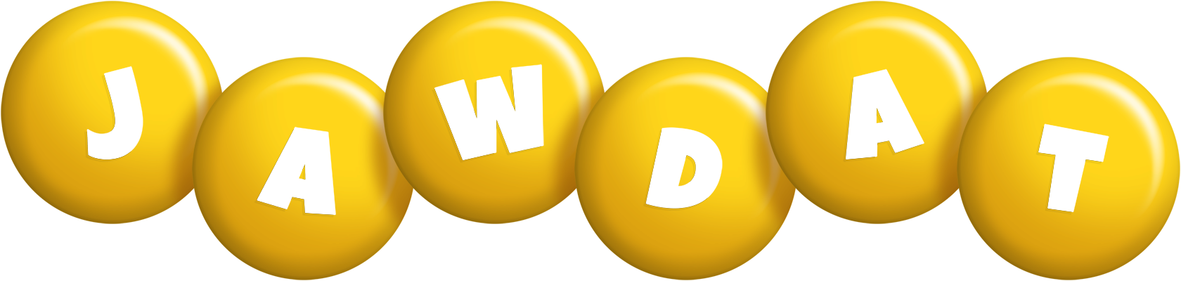 Jawdat candy-yellow logo