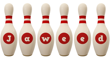 Jaweed bowling-pin logo