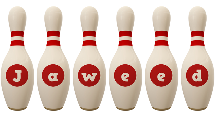 Jaweed bowling-pin logo