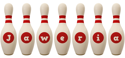 Jaweria bowling-pin logo