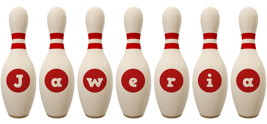 Jaweria bowling-pin logo