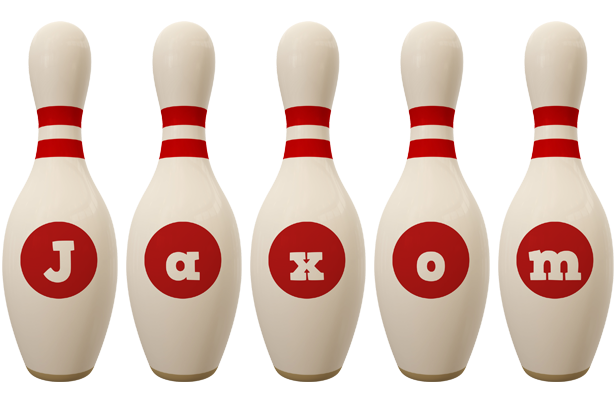 Jaxom bowling-pin logo
