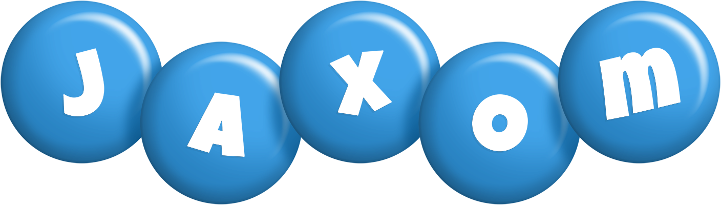 Jaxom candy-blue logo