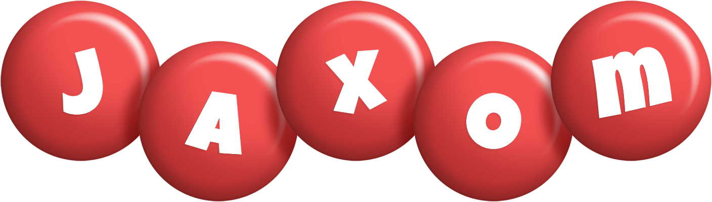 Jaxom candy-red logo