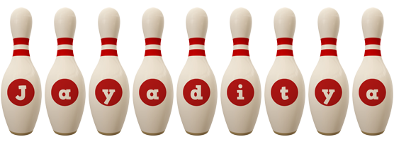 Jayaditya bowling-pin logo