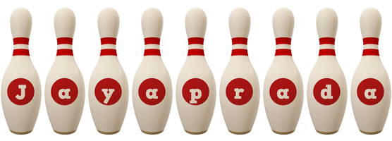 Jayaprada bowling-pin logo