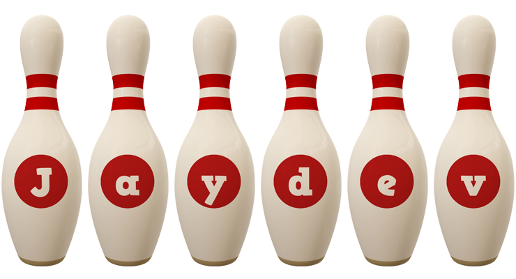 Jaydev bowling-pin logo