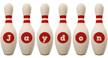 Jaydon bowling-pin logo