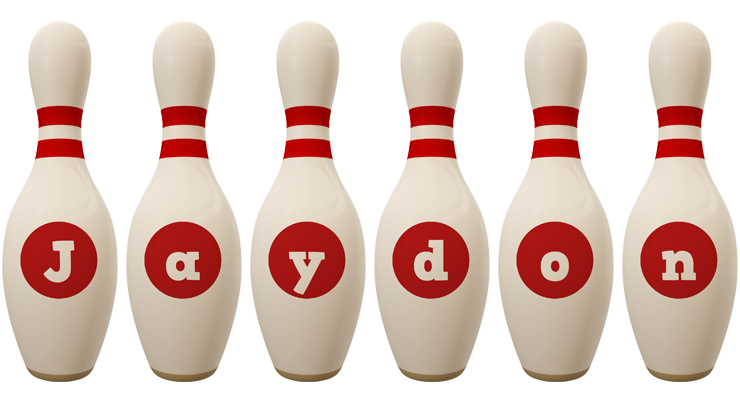 Jaydon bowling-pin logo