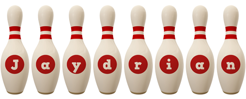 Jaydrian bowling-pin logo
