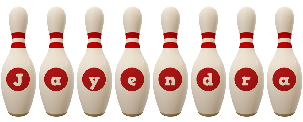 Jayendra bowling-pin logo