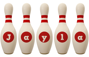 Jayla bowling-pin logo