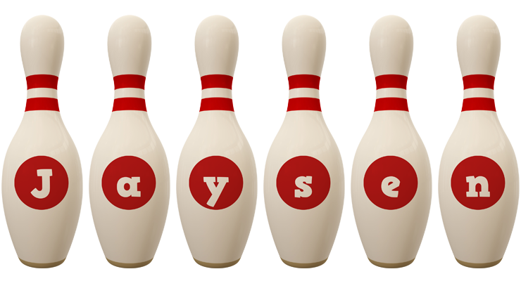 Jaysen bowling-pin logo