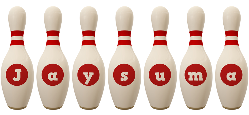 Jaysuma bowling-pin logo
