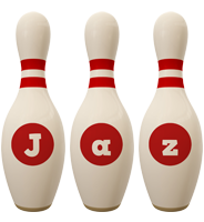 Jaz bowling-pin logo