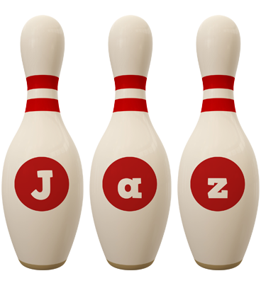 Jaz bowling-pin logo