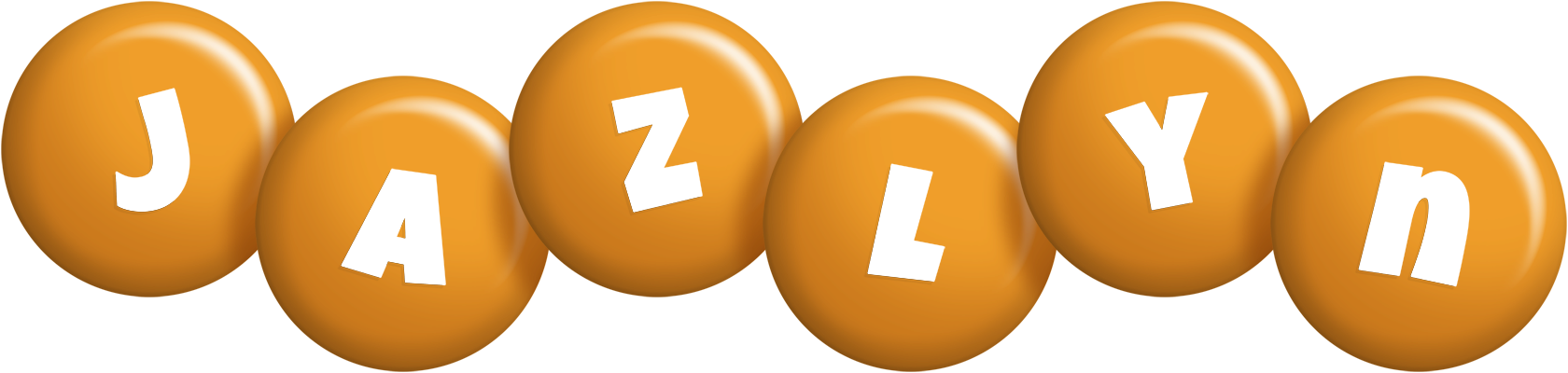 Jazlyn candy-orange logo