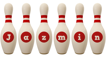 Jazmin bowling-pin logo