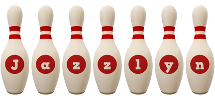 Jazzlyn bowling-pin logo